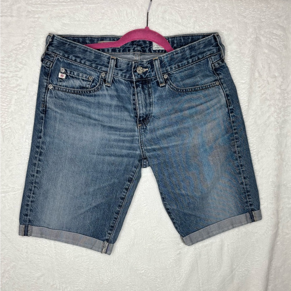 Adriano Goldschmied The Nikki Short Relaxed Skinny Blue Denim Sz 27